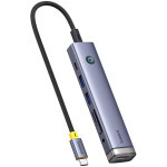 Концентратор Baseus USB-C 7-Port HDMI 4K60Hz + 2xUSB 3.0 + PD + SD/TF 3.0 + 3.5mm gray (B00052803811-02) Концентратор Baseus USB-C 7-Port HDMI 4K60Hz + 2xUSB 3.0 + PD + SD/TF 3.0 + 3.5mm gray (B00052803811-02)