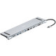 Концентратор 2E USB-C 10-in-1 3xUSB + 2xUSB-C + 2xHDMI + VGA + 3.5mm + microSD/SD + 1xRJ45 0.15m gray (2E-W2703)