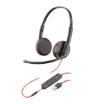 Навушники Poly BlackWire C3225 USB-A HS Stereo Black (80S11AA) Навушники Poly BlackWire C3225 USB-A HS Stereo Black (80S11AA)