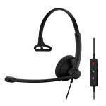 Наушники Epos Impact 100 MS Mono USB-C+A Black (1001419)