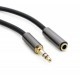 Кабель мультимедийный Jack 3.5mm male/Jack 3.5mm female 3.0m EXTRADIGITAL (KBA1641)