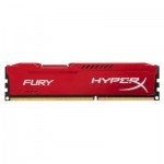 Модуль пам'яті для комп'ютера DDR3 4Gb 1600 MHz HyperX Fury Red Kingston Fury (ex.HyperX) (HX316C10FR/4)
