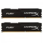 Модуль пам'яті для комп'ютера DDR3 8Gb (2x4GB) 1600 MHz HyperX Fury Black Kingston Fury (ex.HyperX) (HX316C10FBK2/8)