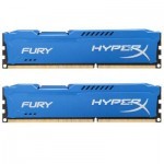 Модуль пам'яті для комп'ютера DDR3 8Gb (2x4GB) 1600 MHz HyperX Fury Blu Kingston Fury (ex.HyperX) (HX316C10FK2/8)