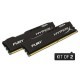Модуль пам'яті для комп'ютера DDR4 16GB (2x8GB) 2400 MHz Fury Black Kingston Fury (ex.HyperX) (HX424C15FBK2/16)