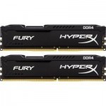 Модуль пам'яті для комп'ютера DDR4 16GB (2x8GB) 2666 MHz Fury Black Kingston Fury (ex.HyperX) (HX426C15FBK2/16)