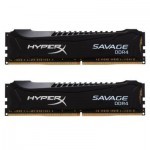 Модуль пам'яті для комп'ютера DDR4 32GB (2x16GB) 2666 MHz HyperX Savage BLACK Kingston Fury (ex.HyperX) (HX426C15SBK2/32)