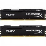 Модуль пам'яті для комп'ютера DDR4 16GB (2x8GB) 2400 MHz HyperX FURY Black Kingston Fury (ex.HyperX) (HX424C15FB2K2/16)