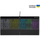 Клавиатура Corsair K55 RGB Pro USB UA Black (CH-9226765-RU)
