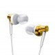 Наушники HF RM-575 White/Gold (mic + button call answering) Remax (42292)