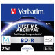 Диск BD-R Verbatim DL 50Gb 6x Jewel Case 5шт M-Disc Archival Media (43823)