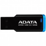 USB флеш накопичувач ADATA 64GB UV140 Black-Blue USB 3.0 (AUV140-64G-RBE)