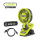 Вентилятор Ryobi USB Lithium RCF4-120G (5133006143)