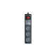 Сетевой удлинитель REAL-EL RS-3 USB CHARGE 1.8m, black (EL122500001)