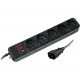 Мережевий фільтр живлення Patron 2.0m (SP-55U), 5 розеток BLACK (EXT-PN-SP-55U)