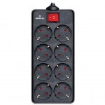 Сетевой фильтр питания REAL-EL REAL-EL RS-8 PROTECT, 1.8m, black (EL122300021) Сетевой фильтр питания REAL-EL REAL-EL RS-8 PROTECT, 1.8m, black (EL122300021)