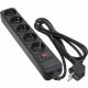 Сетевой фильтр питания PATRON 1.8 m3*1mm2 (SP-1052) 5 розеток BLACK (EXT-PN-SP-1052)