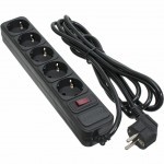 Сетевой фильтр питания PATRON 3.0 m3*1mm2 (SP-1053) 5 розеток BLACK (EXT-PN-SP-1053) Сетевой фильтр питания PATRON 3.0 m3*1mm2 (SP-1053) 5 розеток BLACK (EXT-PN-SP-1053)