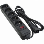 Сетевой фильтр питания PATRON 2 m3*1mm2 (SP-1055U) 5 розеток BLACK (EXT-PN-SP-1055U) Сетевой фильтр питания PATRON 2 m3*1mm2 (SP-1055U) 5 розеток BLACK (EXT-PN-SP-1055U)