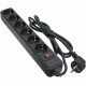 Сетевой фильтр питания PATRON 1.8 m3*1mm2 (SP-1062) 6 розеток BLACK (EXT-PN-SP-1062)