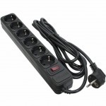 Сетевой фильтр питания PATRON 3.0 m3*1mm2 (SP-1063) 6 розеток BLACK (EXT-PN-SP-1063)