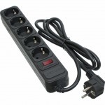 Сетевой фильтр питания PATRON 1.8 m3*1.5mm2 (SP-1652) 5 розеток BLACK (EXT-PN-SP-1652)