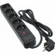 Сетевой фильтр питания PATRON 1.8 m3*1.5mm2 (SP-1652) 5 розеток BLACK (EXT-PN-SP-1652)