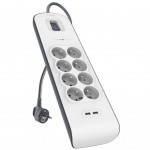 Сетевой фильтр питания Belkin Superior SurgeMaster 2м, 6 роз, 2xUSB (BSV604VF2M) Сетевой фильтр питания Belkin Superior SurgeMaster 2м, 6 роз, 2xUSB (BSV604VF2M)