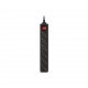 Сетевой фильтр питания REAL-EL RS-6 Protect M 1.8m, black (EL122300032)