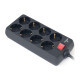 Сетевой фильтр питания REAL-EL RS-8 Protect 5m, black (EL122300024)