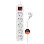 Сетевой фильтр питания ColorWay CW-PSEA55W, 5 розеток/ 5M white (CW-PSEA55W) Сетевой фильтр питания ColorWay CW-PSEA55W, 5 розеток/ 5M white (CW-PSEA55W)