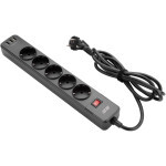 Сетевой фильтр питания 2E 5XSchuko, 3G*1.5мм, 3*USB-A, 2м, black (2E-SP515M2USBBK) Сетевой фильтр питания 2E 5XSchuko, 3G*1.5мм, 3*USB-A, 2м, black (2E-SP515M2USBBK)