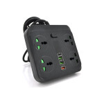 Сетевой фильтр питания Voltronic TВ-Т18, 4роз, 2*USB+PD Black (OS-Т18-Black)