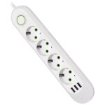 Сетевой фильтр питания Voltronic F04U, 4роз EU, 3*USB White (F04U-White) Сетевой фильтр питания Voltronic F04U, 4роз EU, 3*USB White (F04U-White)