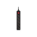 Сетевой фильтр питания REAL-EL RS-PROTECT M 10m, black (EL122300037) Сетевой фильтр питания REAL-EL RS-PROTECT M 10m, black (EL122300037)