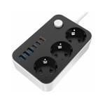 Сетевой фильтр питания ColorWay CW-CHE36PDB, 3 розетки/ 3USB + 3TYPE-C 2M (CW-CHE36PDB) Сетевой фильтр питания ColorWay CW-CHE36PDB, 3 розетки/ 3USB + 3TYPE-C 2M (CW-CHE36PDB)
