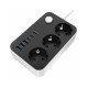 Мережевий фільтр живлення ColorWay CW-CHE36PDB, 3 розетки/ 3USB + 3TYPE-C 2M (CW-CHE36PDB)