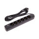 Сетевой фильтр питания PowerPlant 5м, 6 розеток, USB (YS-N6086/5c) (EX610679)