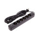 Мережевий фільтр живлення PowerPlant 7м, 6 розеток,USB, Type-C (YS-N6086/7c) (EX610686)