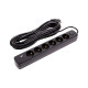 Сетевой фильтр питания PowerPlant 10м, 6 розеток,USB, Type-C (YS-N6086/10c) (EX610693)
