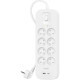 Мережевий фільтр живлення Belkin 8хТипE, 16А, USB-A/USB-C 18Вт, 2м (SRB003CA2M)