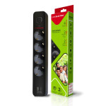 Сетевой разветвитель EUROELECTRIC X2 16A 2xUSB Black с заземлением (EE-2/2USB-16A(black)) Сетевой разветвитель EUROELECTRIC X2 16A 2xUSB Black с заземлением (EE-2/2USB-16A(black))