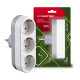 Сетевой разветвитель EUROELECTRIC X3 16 A White с заземлением (EE-3-16A)