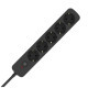 Мережевий фільтр живлення ColorWay CCA-3G1MM 5 розеток, 2m Black (CW-PSEA1052BK)