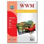 Бумага WWM A4 (G260N.20/C) Бумага WWM A4 (G260N.20/C)