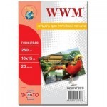 Бумага WWM 10x15 (G260N.F20/G260N.F20/C) Бумага WWM 10x15 (G260N.F20/G260N.F20/C)
