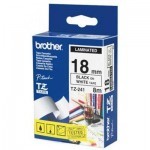 Бумага Brother 18mm Laminated white, Print black (TZE241) Бумага Brother 18mm Laminated white, Print black (TZE241)