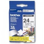 Бумага Brother 24mm Laminated white, Print black (TZE251) Бумага Brother 24mm Laminated white, Print black (TZE251)