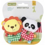 Погремушка Baby Team Погремушка-браслет Панда+львенок (8504_Панда)