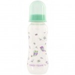 Бутылочка для кормления Baby Team с силиконовой соской 250 мл 0+ мятная (1121_мятный)